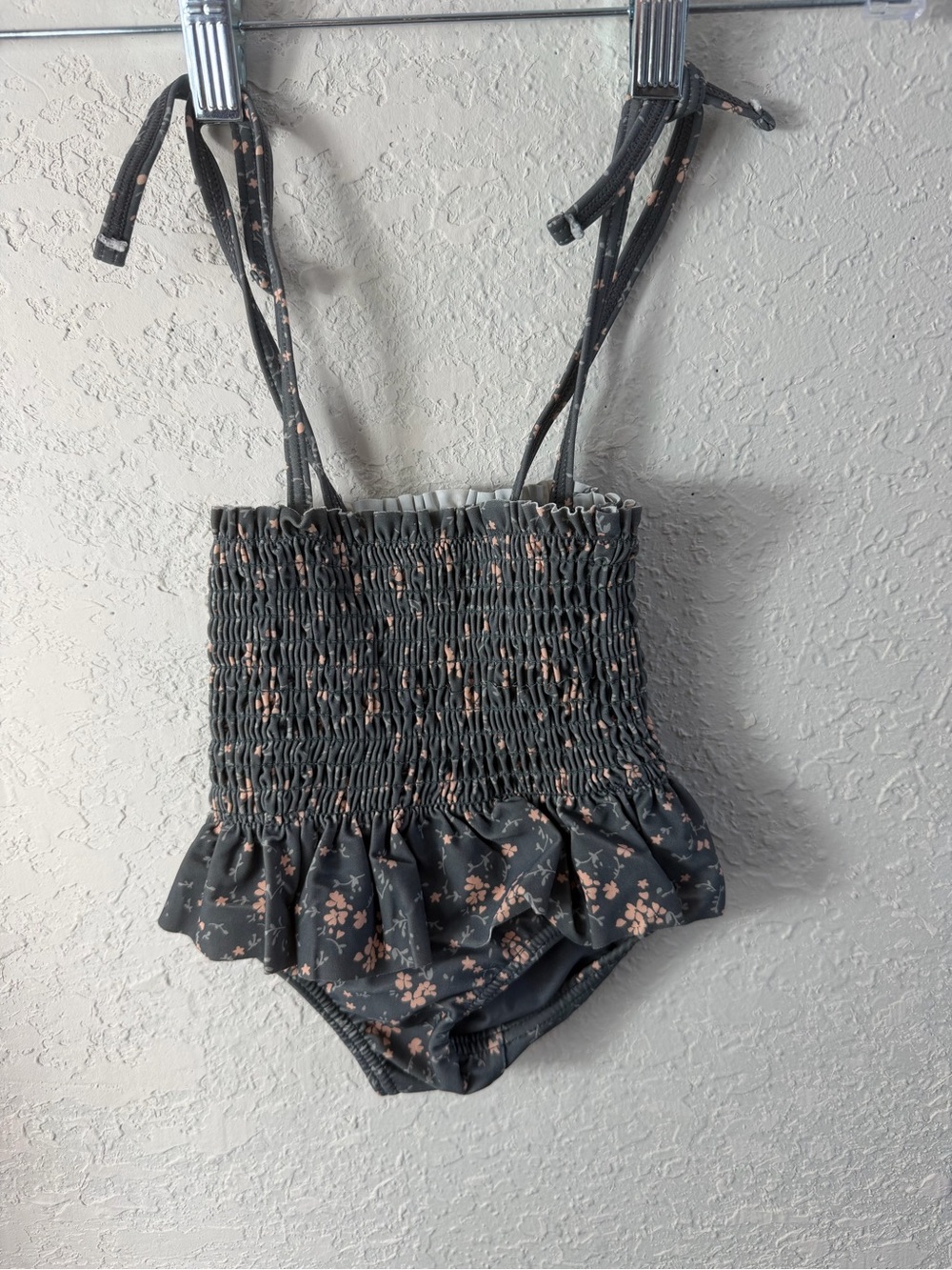 Rylee + Cru Smocked Ruffled One Piece Swimsuit Sz 3-6Mo